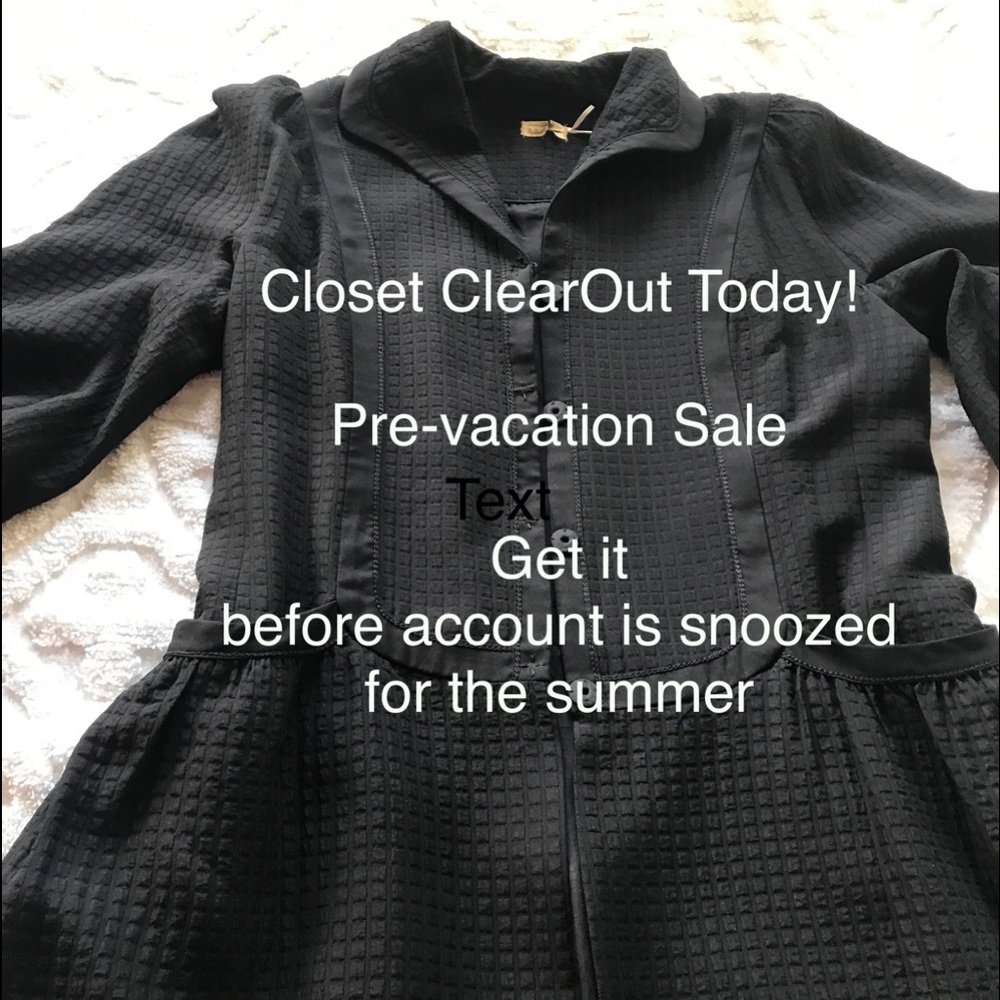 Snoozing account soon for a long absence. Take advantage of ClosetClearOut now!